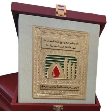 Trophée en Acier Gravé avec Cliché – Récompense Premium | MeetPro