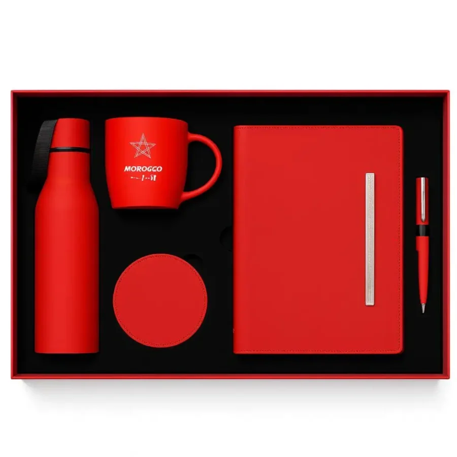 Coffret VIP Prestige – 5 Pièces Rouge Mat