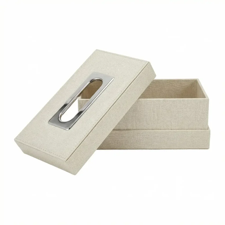 Boîte à Mouchoirs Luxe Rectangulaire – Distributeur de Mouchoirs Élégant