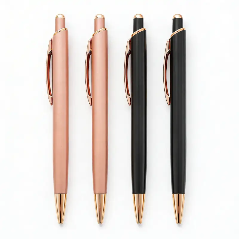 Stylos à Bille en Métal Or Rose – Élégants & Premium