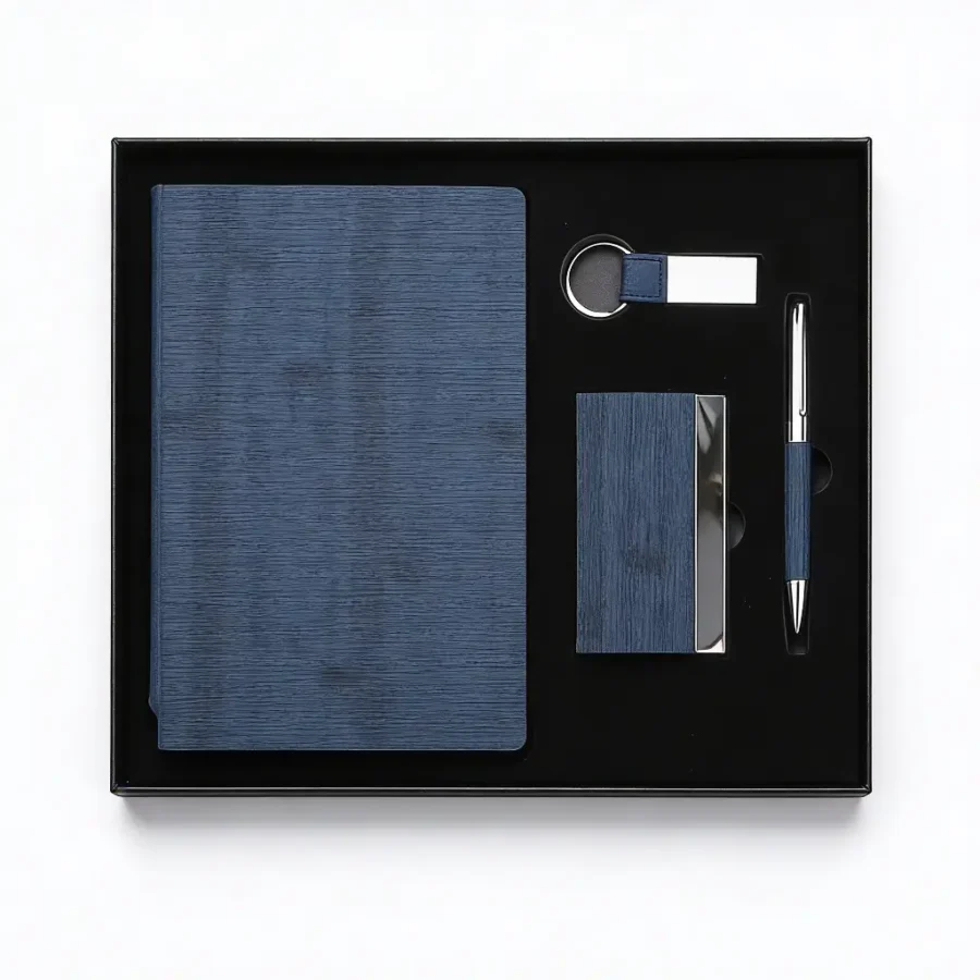 Coffret 4 Pièces Textured Linen Finish – Cadeau Premium & Élégant | Hadiyati