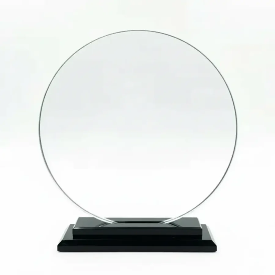 Trophée en Verre Circulaire "Eclipse"